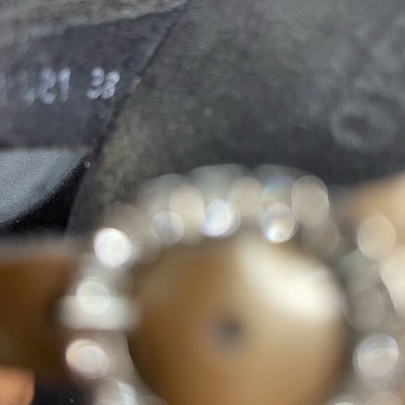 Mephisto patent Brown straps slip on sandals with rhinestones side buckl… - Picture 9 of 9